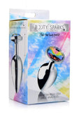 Booty Sparks Rainbow Prism Gem Anal Plug Large