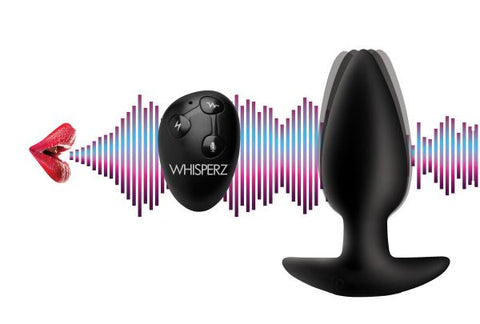 Whisperz Voice Activated 10x Vibrating Butt Plug W/ Remote