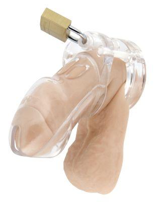 Cb-3000 Male Chastity Device 3 inch Clear Cock Cage