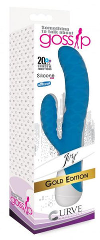 Ivy 20x Wavy Silicone Rabbit Vibe- Blue