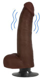 Jock Vibrating Dong W/balls 8 Chocolat