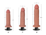 Jock Bareskin 7in Vibrating Vanilla Dildo