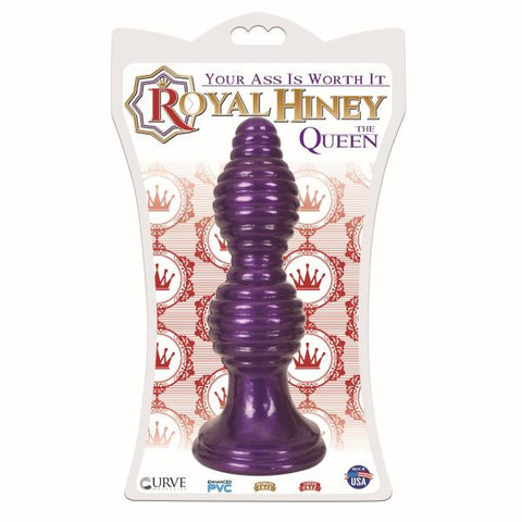 The Queen Ribbed Anal Plug â€“ Purple