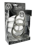 Trine Steel Cock Ring Set 3 Piece