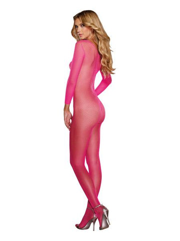 Body Stocking Neon Pink O/S