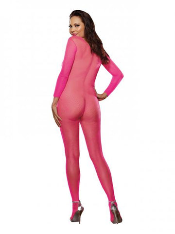 Body Stocking Neon Pink O/S Queen