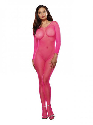 Body Stocking Neon Pink O/S Queen