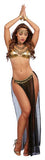 Gypsy Dancer Costume Black & Gold O/S