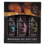 Earthly Body Hemp Seed Valentine Massage Oil Trio Gift Set