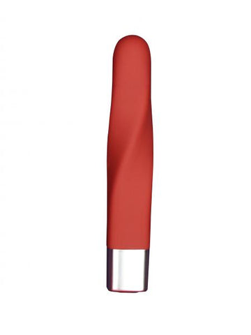 Edonista Layla Twist Bullet Silicone Vibe Red