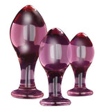 Edonista Kyla 3 Pc Glass Anal Plug Kit