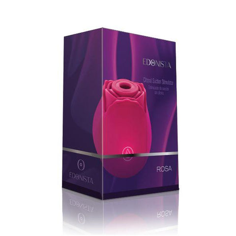 Edonista Rosa Clitoral Suction Stimulator Red