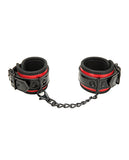 Whipsmart Heartbreaker Deluxe Buckle Love Cuffs - Black/red