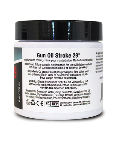 Stroke 29 Masturbation Cream - 6.7 oz Jar