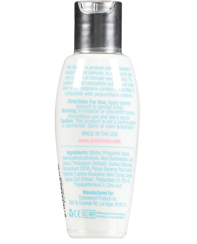 Pink Water Lube - 2.8 oz Flip Top Bottle