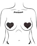 Pastease All Sparkle Heart - Black O/s