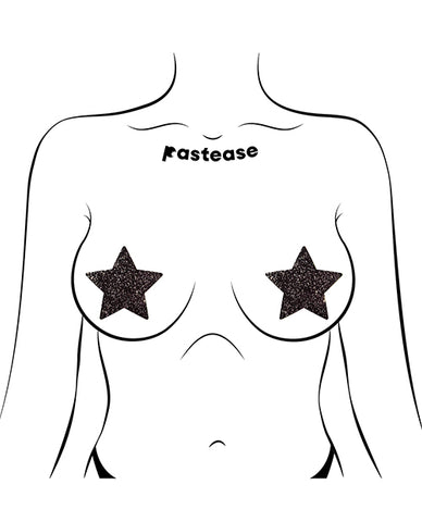 Pastease Premium Glitter Star - Black O/s