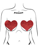 Pastease Coverage Glitter Heart - Red O/s