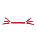 Adore Femme Fatale Waist Harness W/detachable Garters Red O/s