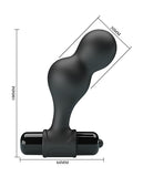 Mr. Play Silicone Anal Vibro Plug - Black