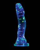 Blush Neo Elite Hanky Panky 7 Inch Confetti Dildo - Glow In The Dark