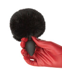 Punishment Bunny Tail Butt Plug - Black