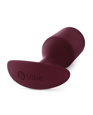 B-vibe Weighted Snug Plug 5 - 350 G Dark Red