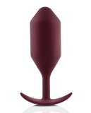 B-vibe Weighted Snug Plug 5 - 350 G Dark Red