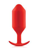 B-vibe Weighted Snug Plug 6 - 515 G Red