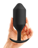 B-vibe Weighted Snug Plug 6 - 600 G Black