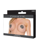 Darque Round Spiked Reusable Pasties - Black O/s