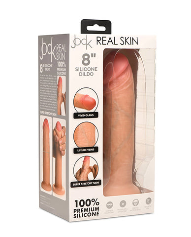 Curve Toys Jock Real Skin Silicone 8 Inch Dildo