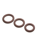 Curve Toys Jock Silicone Cock Ring Set of 3 - Dark