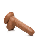 Curve Toys Fantasy Jock Baseball Brian 7 Inch Dildo W/balls - Tan