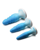 Curve Toys Simply Sweet Silicone Butt Plug Set - Blue