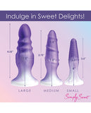 Curve Toys Simply Sweet Silicone Butt Plug Set - Purple