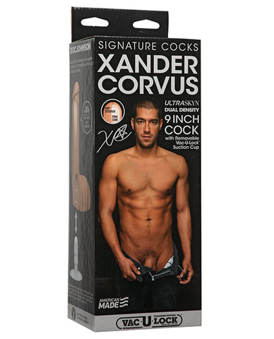 Signature Cocks ULTRASKYN 9" Cock w/Removable Vac-U-Lock Suction Cup - Xander Corvus