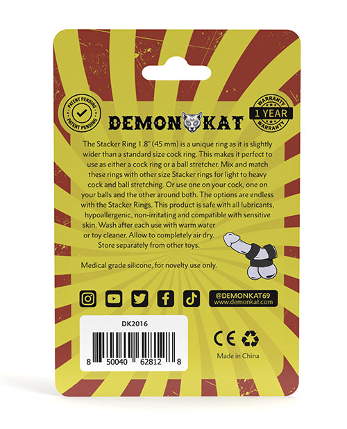 NO ETA Demon Kat 1.8' Stacker Ring - Black