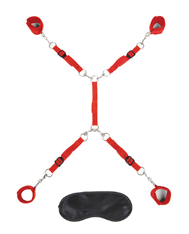 Lux Fetish 7 Pc Bed Spreader - Red