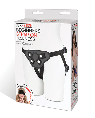 Lux Fetish Beginners Strap On Harness Black