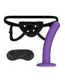 Lux Fetish 5 Inch Dildo W/strap On Harness Set