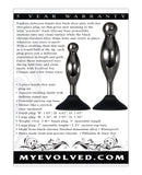 Evolved Joy Sticks 2 pc Plug Set - Black/Chrome