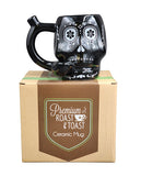 Fashioncraft Novelty Mug - Black Skull