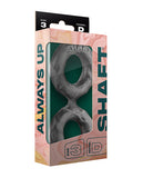 Shaft Double C-Ring - Large Gray