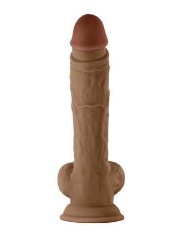 Shaft Model A Flexskin Liquid Silicone 10.5" Dong w/Balls - Oak