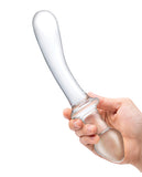 Glas 9" Classic Curved Dual Ended Dildo - Clear