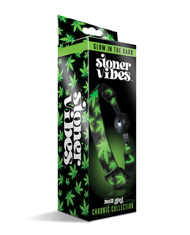 Stoner Vibes Glow in the Dark Breathable Ball Gag