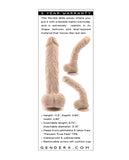 Gender X Flexskin Poseable True Feel 10 Inch Dildo - Light