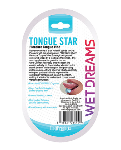 Wet Dreams Tongue Star Vibe - Blue