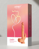 Justin 6.5 Inch Silicone Thrusting Dildo Licker